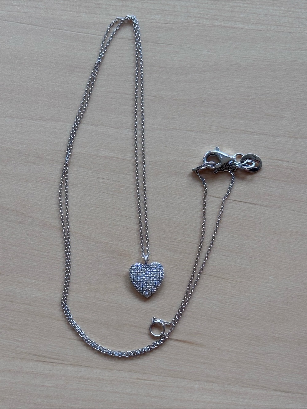 Bony Levy 18k White Gold Diamond Heart Pendant Necklace *New* - Picture 3 of 9